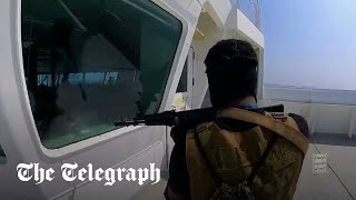 video: Yemen rebels hijacked cargo ship with AK-47s and selfie sticks