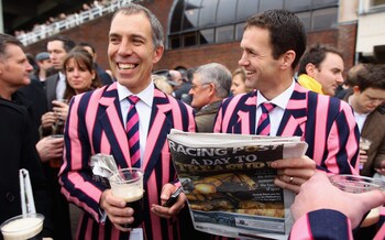 Racing fans enjoy themselves at the Cheltenham Festival 