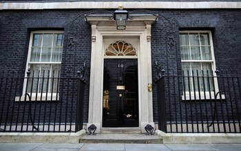 Photographs were uploaded to No 10’s official account on Tuesday morning from a reception at Downing Street held to celebrate Northern Irish culture