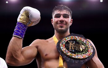 Tommy Fury after beating Jake Paul