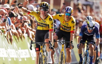 Olav Kooij (left) - Tour of Britain's future threatened by £700,000 shortfall