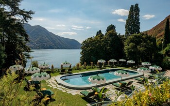 The grounds at Passalacqua: tumbling to the shore in a series of sublime terraces, each impeccably manicured and with its own distinct character