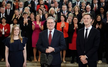 Labour leader Keir Starmer and the Parliamentary Labour Party welcome newly elected MPs Alistair Strathern and Sarah Edwards