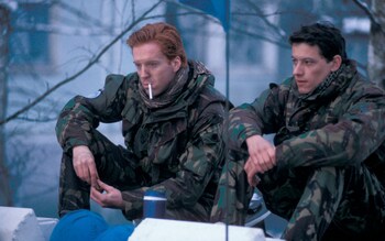 Damian Lewis and Ioan Gruffudd in Warriors