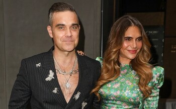 Ayda Field and Robbie Williams