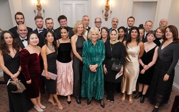 Queen Camilla with award nominees